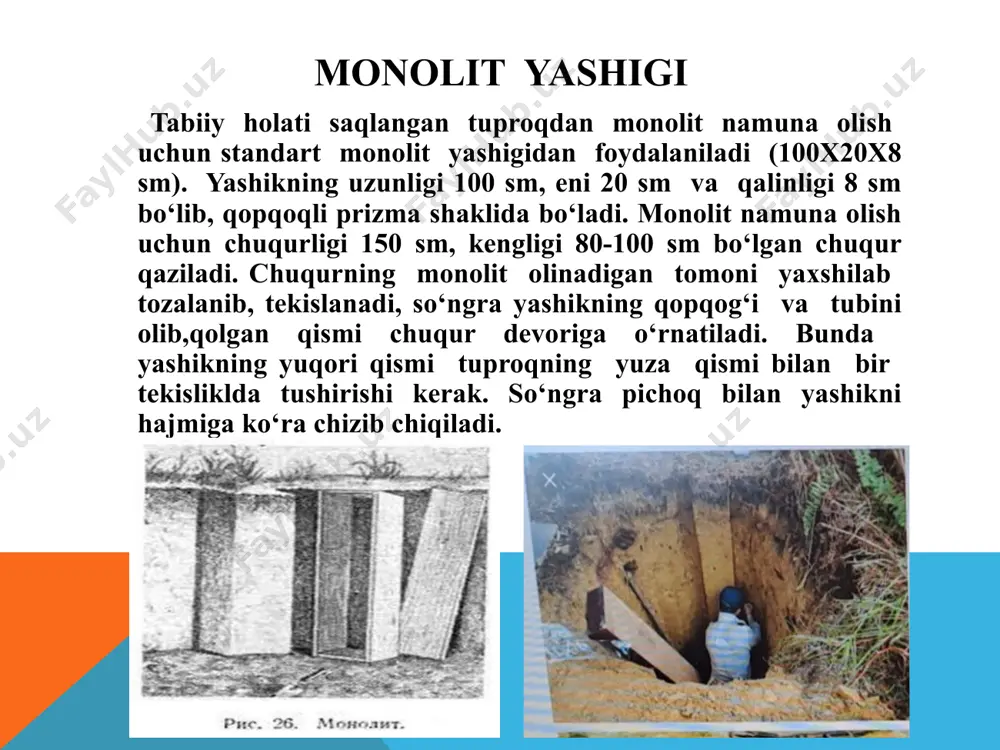 tuproqdan monolit namuna olish texnikasi - Page 5