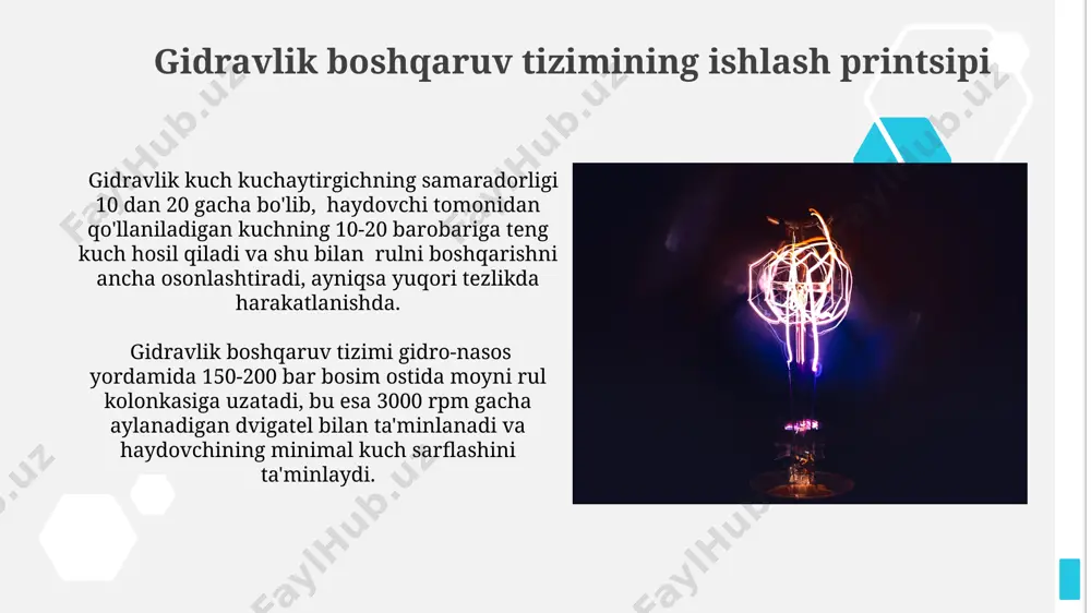 avtomobillarning gidravlik va elektrik rul kuchaytirgichlari - Page 5