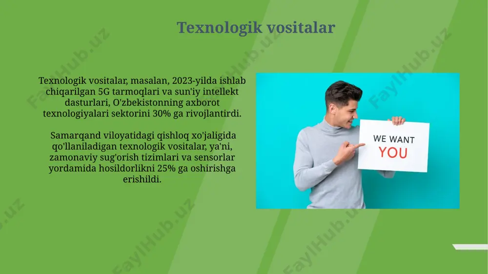 2030-yilga borib, o'zbekistonning yaimini 2 barobar oshirishni, shuningdek, 5 million yangi ish o'rinlari yaratishni ko'zda tutadi. bu maqsadlarga erishish uchun 10 ta strategik yo'nalish belgilab olingan. "kelajakdagi istiqbollar" milliy dasturi, samarqand viloyatida 3000 gektar yer maydonini zamonaviy sug'orish tizimlari bilan jihozlashni nazarda tutib, qishloq xo'jaligini rivojlantirishga 15 milliard so'm mablag' ajratishni rejalashtirmoqda. noaniqliklarni bartaraf etish "noaniqliklarni bartaraf etish" bo'yicha 7 bosqichli algoritm ishlab chiqildi va namangan viloyatining 2 ta tumanida sinovdan o'tkazilib, muvaffaqiyatli natijalarga erishildi, bu 15% xatolikni kamaytirdi. 2022-yilgi hisobotlarga ko'ra, "noaniqliklarni bartaraf etish" strategiyasi 30% ga yaqin iqtisodiy samaradorlikni ta'minladi, bu esa samarqand viloyatida 5 million so'm miqdorida qo'shimcha daromad keltirdi. grammatika va sintaksis "grammatika va sintaksis" atamasi 2 so'zdan iborat bo'lib, tilshunoslikning 2 ta asosiy bo'limini, ya'ni grammatika qoidalari va jumla tuzilishi sintaksisini ifodalaydi. ushbu soha o'zbekistonning oliy o'quv yurtlarida 5-kurs talabalariga o'qitiladi. toshkent davlat universiteti kabi nufuzli oliygohlarning filologiya fakultetlarida "grammatika va sintaksis" fanidan 200 dan …