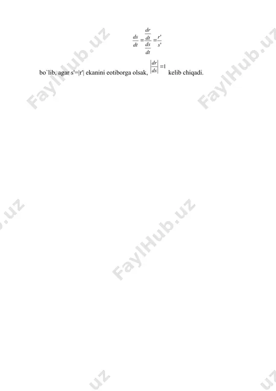 egri chiziq yoyining uzunligi. egri chiziqni tabiiy parametrlash - Page 4