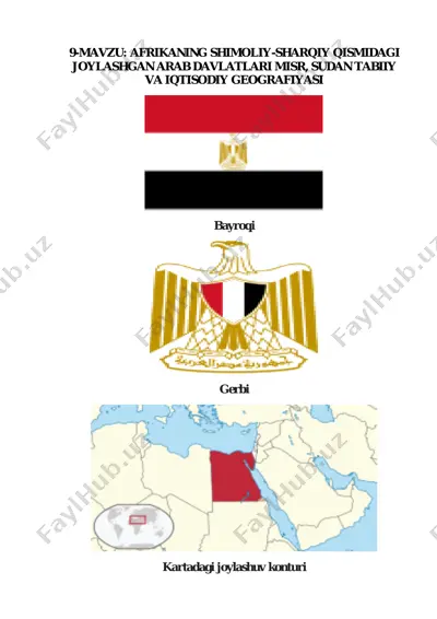 misrning geografiyasi — PDF