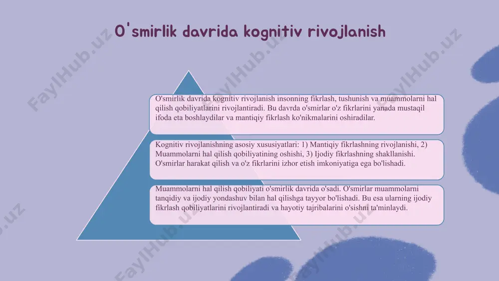 o‘smirlik davrida psixik rivojlanish xususiyatlari - Page 5