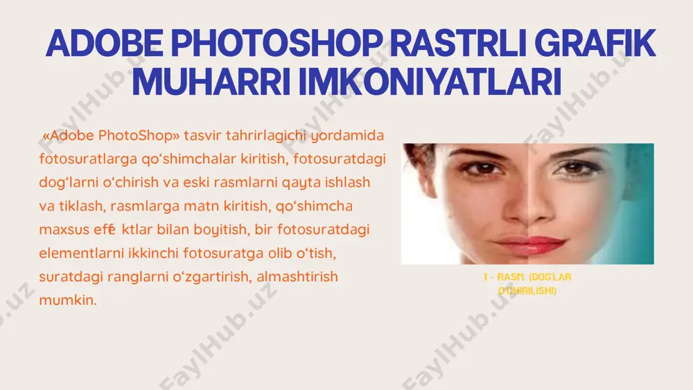 adobe photoshop grafik muharriri yordamida web-sahifada grafik ma’lumotlarni aks ettirish - Page 5