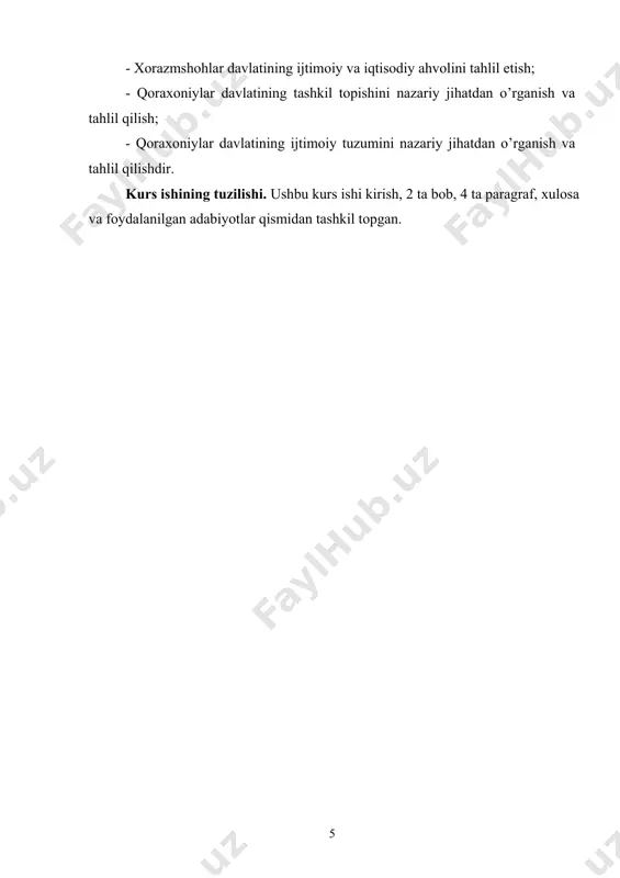arning bekduli urug‘idan bo‘lib, saljuqiy hukmdor sulton malikshoh (1072-1092) saroyida tashtdorlik lavozimidan 1077-yili xorazm shihnasi (boshqaruvchisi) lavozimiga tayinlanadi[footnoteref:2]. anushtegin (1077-1097) o‘z faoliyati davomida saljuqiylarning ishonchiga sazovar bo‘ldi. bu ishonch tufayli, uning avlodlari xorazmda hukmronlik qilishni qonuniy meros sifatida qabul qilib oldilar. anushteginlar ma‘lum bir davrgacha vaziyat taqozosi bilan saljuqiylarga xizmatda sadoqat ko‘rsatdilar. chunki xi asr boshlaridan xii asr o‘rtalariga qadar butun sharqda, musulmon dunyosida saljuqiylardan qudratli bironta sulola va davlat bo‘lgan emas. hatto xalifalik poytaxti bag‘dod ham, ular tasarrufida bo‘lib, xalifa dunyoviy hokimiyatdan chetlashtirildi, amalda esa faqat diniy hokimiyatnigina ifodalardi xolos. saljuqiylar g‘arbda o‘rta yer dengizi va yevropagacha cho‘zilgan hududlarni egallab shon-shavkatda buyuklik darajasiga ko‘tarilgan edilar[footnoteref:3]. xorazmshohlar-anushteginlar sulolasi asoschilarining tarixiy xizmati shunda ediki, ular rasman saljuqiylarga qaram bo‘lgan holda, amalda bo‘lajak mustaqil xorazm davlatining poydevorini yaratishga muvaffaq bo‘ldilar. sulola asoschisi anushtegindan keyin hokimiyat tepasiga kelgan qutbiddin muhammad (1097-1127) mavjud vaziyatdan ustalik bilan foydalanib, hatto saljuqiylarning eng buyuk mavqeini xalqaro miqyosda …