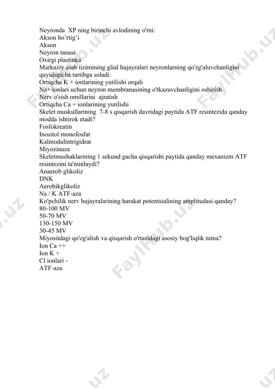nerv hujayralarining elektrik potentsiallari - Page 4