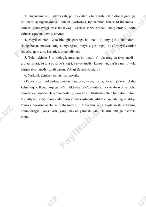 o‘simlikshunоslik - qishlоq хo‘jаligining еtаkchi tаrmоg‘i ekаnligi - Page 4
