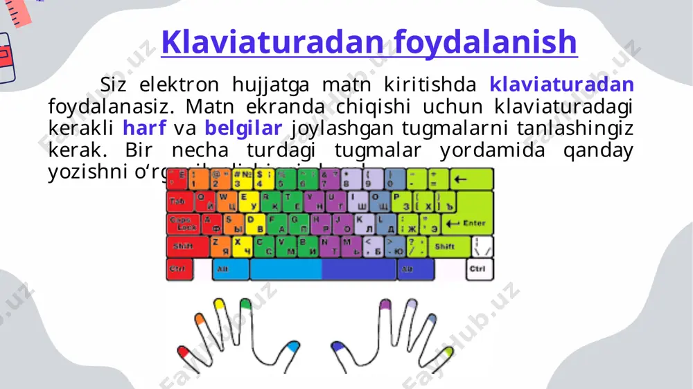sichqoncha va klaviaturadan foydalanish - Page 5