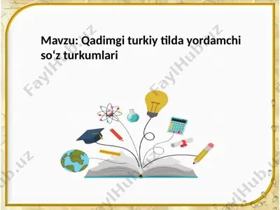qadimgi turk tilidagi qo'llanma — PPTX