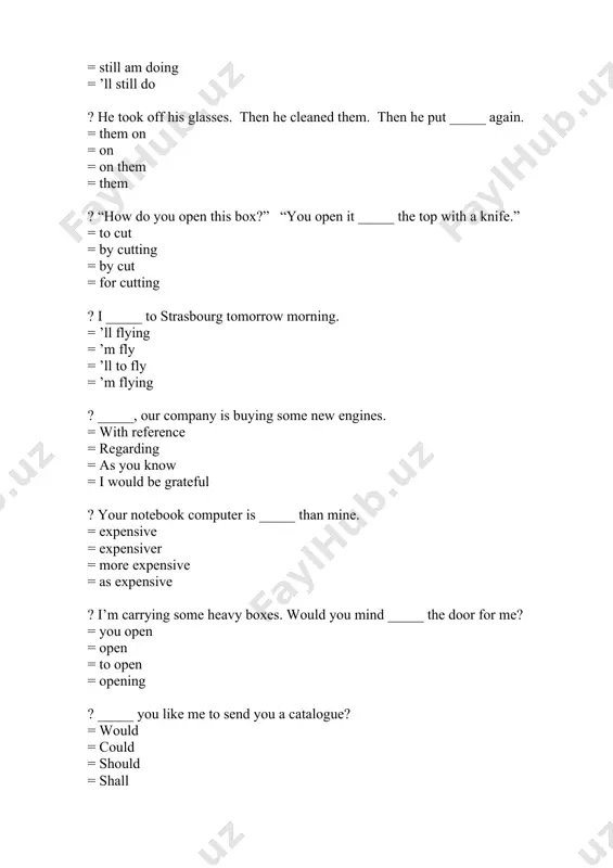 english grammar quiz - Page 4