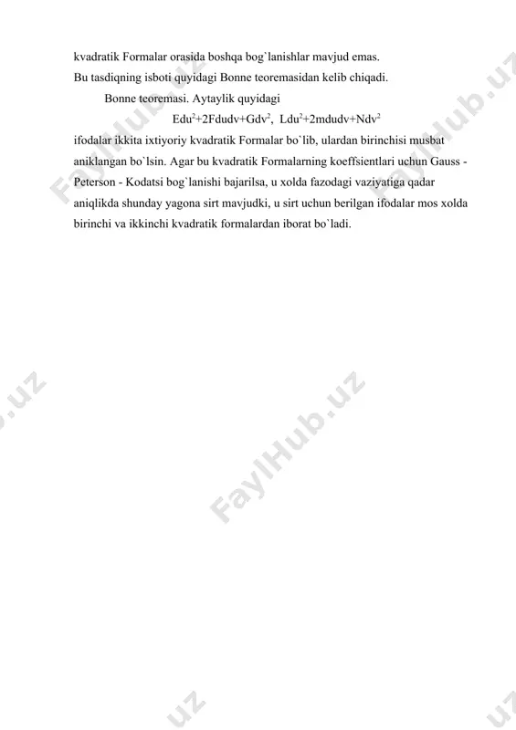 sirtning ichki geometriyasi. gauss formulasi - Page 4