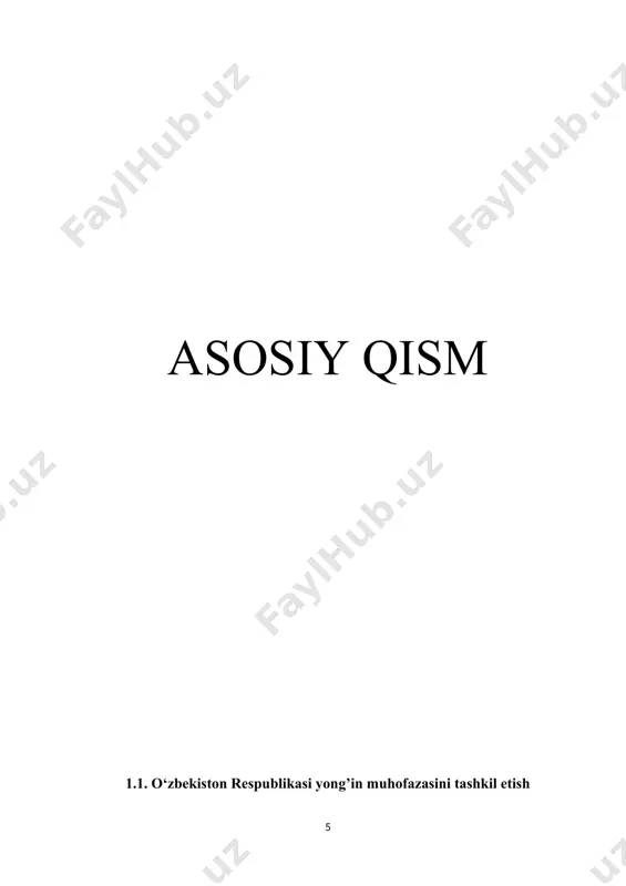 ilingan davlat qonun qoidalari. i bob. umumiy qoidalar 1. mazkur nizomda quyidagi asosiy tushunchalardan foydalaniladi: yong‘in — odamlarning hayoti va (yoki) sog‘lig‘iga, yuridik va jismoniy shaxslarning mol-mulkiga, shuningdek atrof tabiiy muhitga zarar yetkazadigan, nazorat qilib bo‘lmaydigan yonish;yong‘in o‘chirish yenglari — bu egiluvchan quvur o‘tkazgichi bo‘lib, bir-biri bilan ulanib, yong‘in joyiga o‘chirish vositalarini yetkazib berish uchun xizmat qiladigan moslama (maxsus shlang);yong‘in o‘chirish texnikasi — yong‘inni o‘chirish, tarqalishini to‘xtatish, bartaraf qilish, odamlar va ularning mol-mulklarini yong‘indan himoya qilish uchun ishlatiladigan texnik vositalar;yong‘in o‘chirish uchastkasi — yong‘in o‘chirishni bajarish uchun kuch va vositalar yig‘ilgan joy;yong‘in o‘chirish ekipaji — odamlar va ularning mol-mulklarini yong‘indan qutqarishda hamda yong‘inni o‘chirishda alohida topshiriqlarni mustaqil ravishda bajarish vazifasi yuklatilgan birlamchi taktik bo‘linma;yong‘in holatini aniqlash — yong‘indagi vaziyat haqida ma’lumot to‘plash hamda hal qiluvchi yo‘nalishni aniqlab, harakatni to‘g‘ri tashkil qilish;yong‘inni bartaraf qilish — yong‘inni batamom o‘chirib uning qayta yonish imkoniyatini tugatish;tezkorlik shtabi — yong‘inda kuch va vositalarni boshqarish uchun …