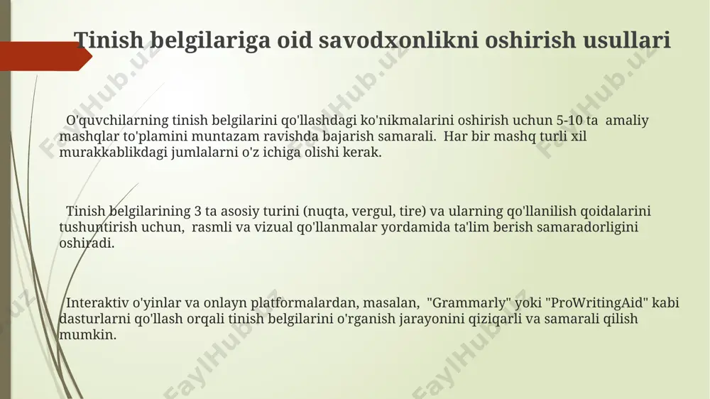 punktuatsion savodxonlik ustida ishlash usullari - Page 3