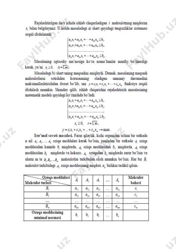 chiziqli programmalashtirish masalalari va turli formalari - Page 4