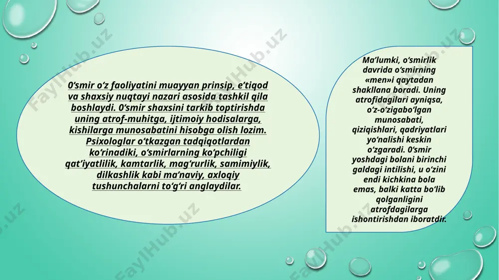 psixologik rivojlanish xususiyatlari - Page 5