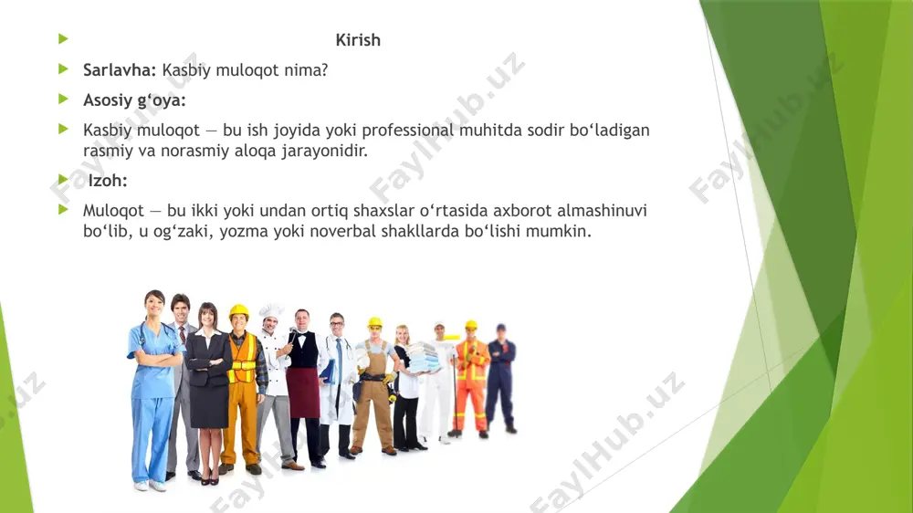 kasbiy muloqot usuliyati va qoidalari - Page 2