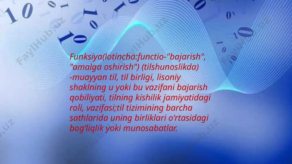 asosiy elementlar funksiyalar, ularning xossalari. funksiyalarning juft-toqligi, davriyligi, grafigligi. - Page 5