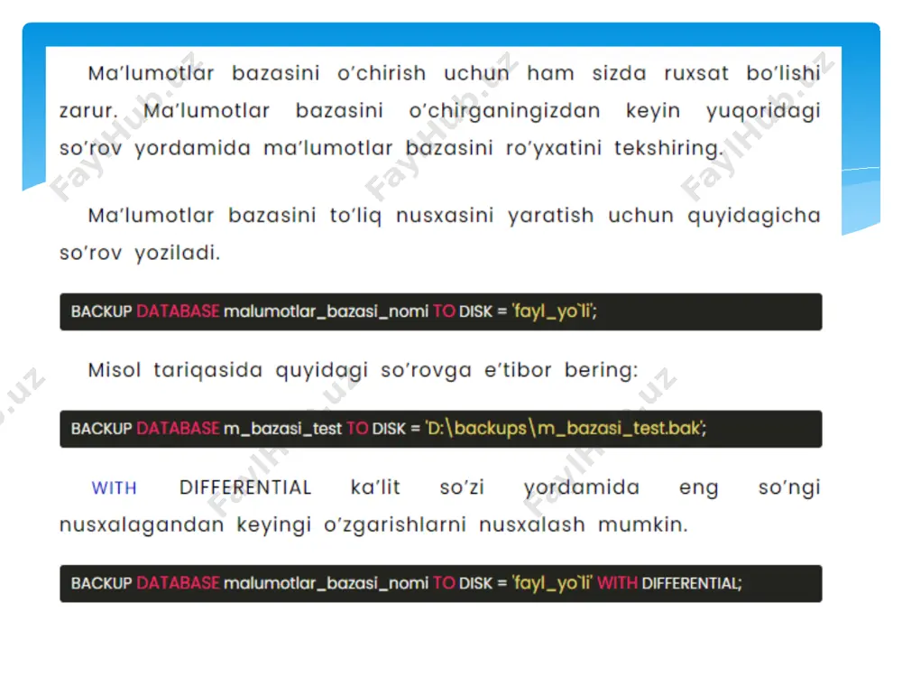 sql jadvallar ustida amallar - Page 4