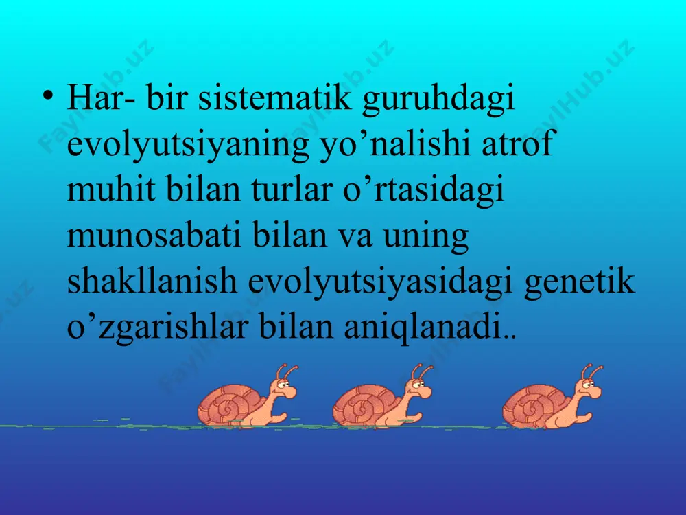 evolyutsiyaning asosiy yo’nalishlari - Page 3