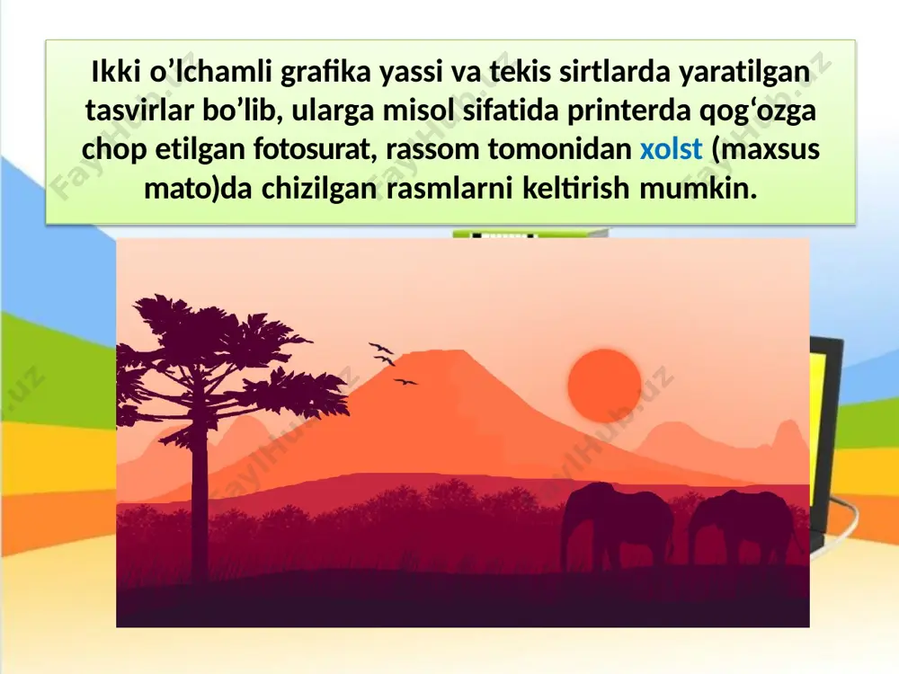 2d grafik tasvirlar haqida tushinchalar. - Page 4