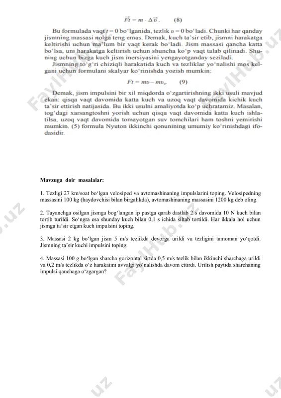 jism impulsi va kuch impulsi - Page 4