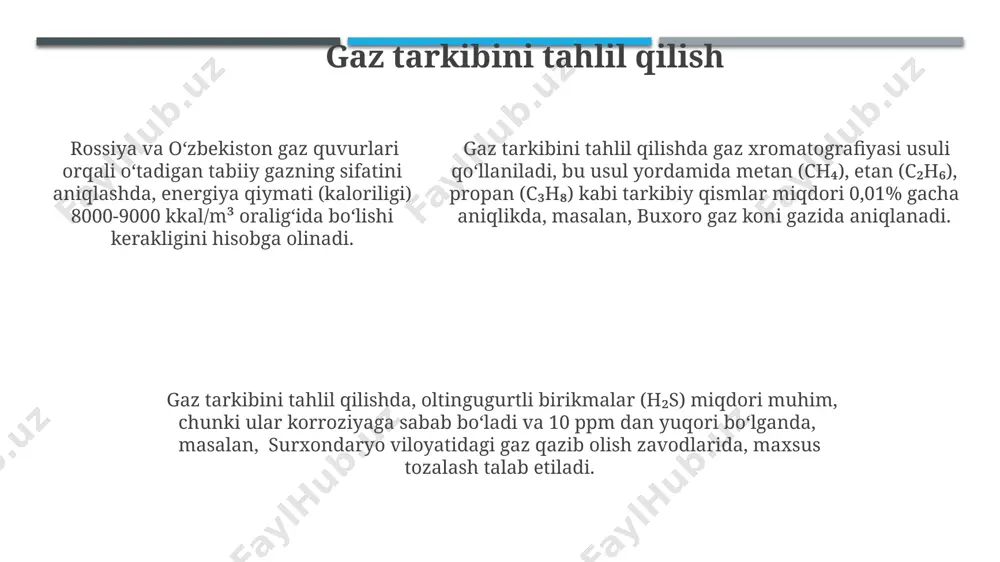 gaz sifatini aniqlash usullari - Page 5