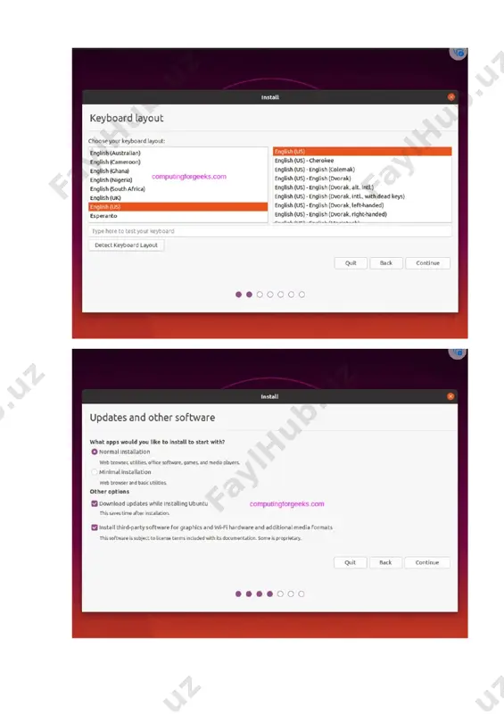 ubuntu operatsion tizimni o’rnatish - Page 2