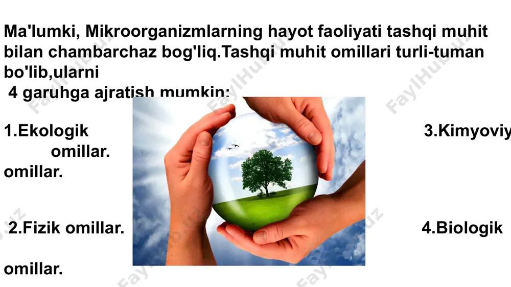 mikroorganizmlar rivojlanishiga ta'sir etuvchi ekologik omillar 2 - Page 4