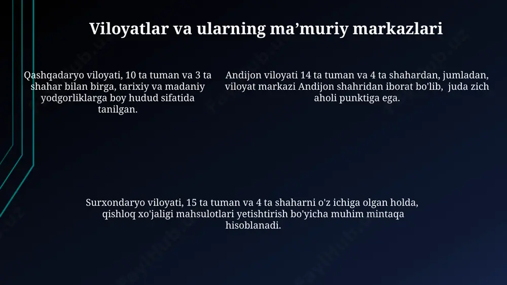o’zbekiston respublikasining mamuriy-hududiy va davlat tuzulishi - Page 5