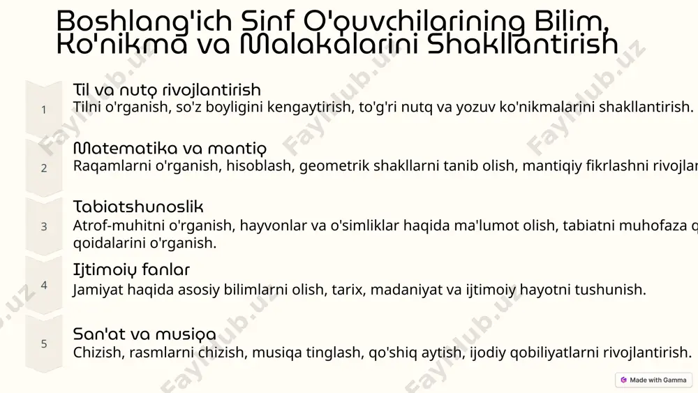 boshlang'ich ta'limda o'quvchilarni ta'limiy faoliyatga tayyorlash - Page 5