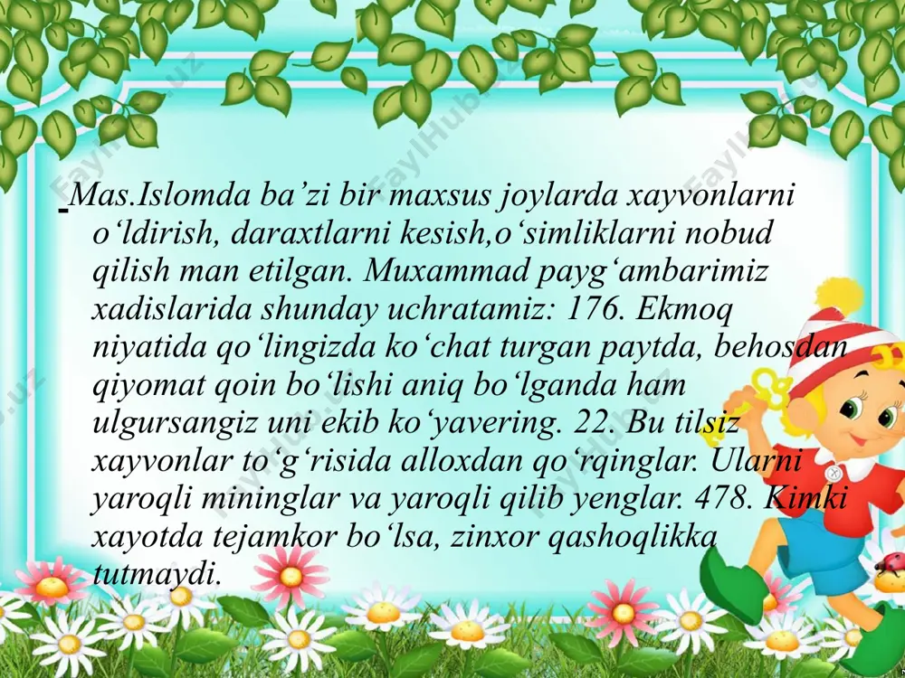 hadislarda tabiatga oid bandlarni o’rganish va tahlil qilish - Page 5