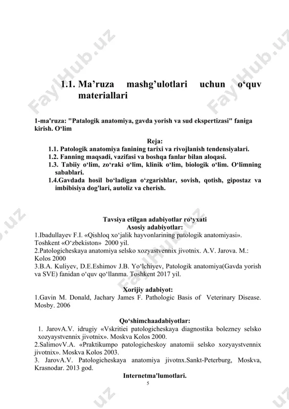 allik (ellerman), chuma (ulat) cho‘chqalarda (patel, rerer). fransiyada negri, ruminiyada babesh quturish kasallik patologik haqida ish olib bordilar. bolgariyada esa ivanov qo‘ylarda chechak kasallikni o‘rgandi. fanning rivojlanishida patanatomiya kafedrasining tashkil etilishi roli kattadir. birinchi veterinariya patanatomlari peterburg tibbiy -xirurgiya akademiyasining professorlari i.i. ravich i a.a. rayevskiy. ravich qoramollarning o‘lat keng o‘rgangan. biyumberg k - g. 1876 yilda qozon veterrinariya institutida patanatomiyadan dars bergan. uning ko‘p kitoblari va ilmiy maqolalari hozirgacha foydalanib kelinmoqda. xix asrning oxirida qozon veterinariya instituti qoshida yanada gurkirab rivojlanadi. 1889 yildan patanatomiya kafedralari mudiri prof. k.g.bol. u umumiy va xususiy patanatomiya sohasida ko‘p ishlar qildi. birinchi "qishloq xo‘jalik hayvonlar patanatomiyasi asoslari" degan darslikni yozadi. k.g.boldan keyin patanatomiya fani mustaqil fan sifatida rivojlandi, va ko‘p joylarda institutlarda patanatomiya kafedralari, labaratoriyaning tashkil etildi, ularda k.g.bolning shogirdlari ishladilar. uning birinchi shogirdlari o‘g’li b.k.bol, ivanov b.g, n.g.tolstogo - pariyskaya, k.i. vertinskiy, m.v. nexotyayev. soshestvenskiy n.a.(bolni shogirdi) patologik gistologiya darsligini yozdi. veterinariya …