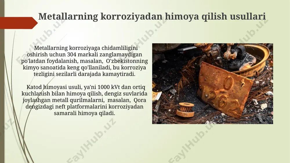 metallar korroziyasi va unga himoya qilish - Page 5