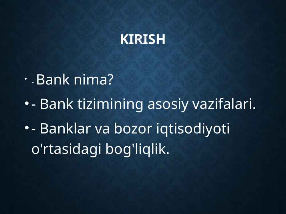 banklar va ularning bozor iqtisodiyotidagi o'rni - Page 2