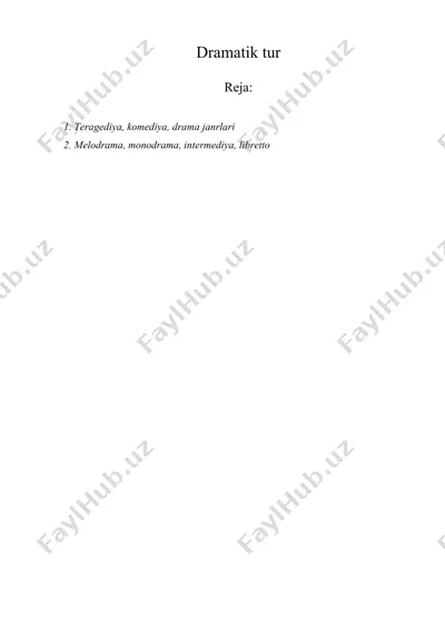 dramatik tur — DOC