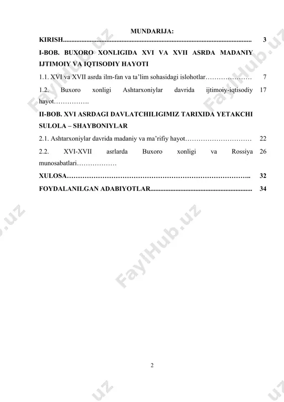 i biz o‘sha davr ijtimoiy-iqtisodiy strukturasini, ishlab chiqarish tarmog‘ini, hunarmandchilik turlari va ularning tashkil etilish shakllarini chuqur tushunamiz. bu esa iqtisodiy tarixning muhim bo‘g‘ini sifatida nafaqat akademik, balki amaliy ahamiyatga ham ega. xususan, iqtisodiy evolyutsiya bosqichlarini tahlil qilish orqali zamonaviy o‘zbekiston iqtisodiy modelining tarixiy ildizlarini anglash mumkin bo‘ladi. ikkinchidan, bugungi o‘zbekiston hududida rivojlanayotgan hunarmandchilik faoliyatining ko‘plab turlari tarixiy an’analar asosida shakllangan bo‘lib, ular buxoro xonligi davriga borib taqaladi. ana shu an’analarni chuqur o‘rganish, hunarmandchilik turlarining rivojlanish bosqichlarini, ishlab chiqarish usullari va texnologiyalarini tarixiy asosda tahlil qilish milliy madaniy merosni asrash va rivojlantirish nuqtai nazaridan ham juda muhimdir. uchinchidan, buxoro xonligi buyuk ipak yo‘lining asosiy bo‘g‘inlaridan biri bo‘lgani sababli, u yerda shakllangan savdo-sotiq munosabatlari mintaqaviy va xalqaro savdo tizimlariga sezilarli ta’sir ko‘rsatgan. ayniqsa, karvonsaroylar, bozoru rastalar, savdo yo‘llari va boj tizimi orqali amalga oshirilgan iqtisodiy faoliyatni o‘rganish orqali o‘sha davrning global iqtisodiy muhitidagi o‘rnini belgilash imkoniyati tug‘iladi. to‘rtinchidan, buxoro xonligi davridagi …