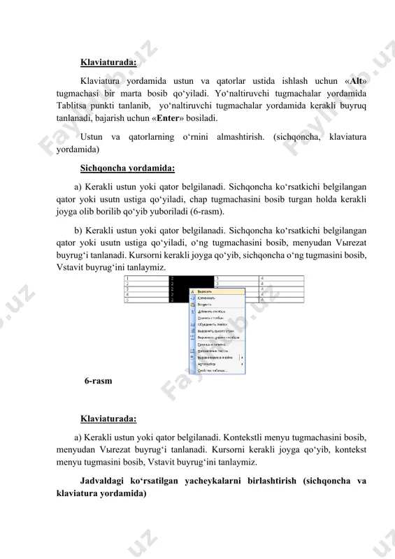 klaviaturada: a) alt tugmachsi bosilib, fayl menyusi belgilanadi, yuqoriga yoki pastga bosilib fayl menyusi ochiladi. fayl – zakrыt tanlanadi. b) ctrl+w tugmachalari orqali ham hujjatni yopish mumkin. v) dasturdan chiqish uchun alt + f4 yoki menyudan fayl – vыxod orqali chiqish mumkin. berilgan jadval bo‘yicha diagramma yaratish sog‘lom insonlar bemorlar mda nmol/ml plaz. 4,6 13,4 dk ed ot plot/ml 2,03 2,08 sod ed/ml 24,3 11,4 katalaza mol/l 16,8 8,3 jadval tayyor bo‘lgandan keyin jadval belgilanadi va “vstavka” punktidan risunok – diagramma tanlanadi. rasmdagi ko‘rinishdagi diagramma hosil bo‘ladi. yoki uskunalar satrida dobavit diagrammu belgisi bosiladi. natijada diagramma hosil bo‘ladi, diagramma bilan ishlash qulayroq bo‘lishi uchun uning o‘lchamini keraklicha kattalashtirish mumkin. buning uchun diagramma chegarasidagi nuqtalardan foydalanamiz. sichqoncha ko‘rsatkichi kerakli nuqtaga olib kelinadi va chap tugmacha bosib turilgan holatda kerakli o‘lcham o‘rnatiladi. diagrammaning o‘ng tomonida vostok, zapad va sever deb ko‘rsatilgan qismi legenda hisoblanadi. legenda diagrammaga izoh sifatida beriladi. uni formatlash uchun …
