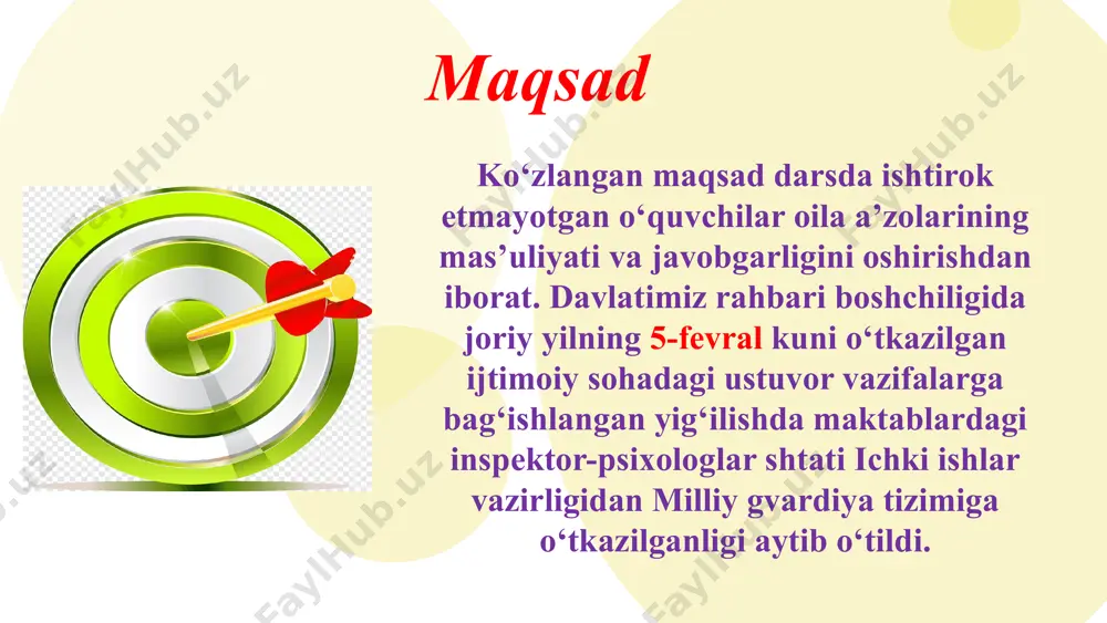 maktabda ko‘p dars qoldirgan o‘quvchilar bilan ishlash samaradorligini oshirish 2 - Page 5