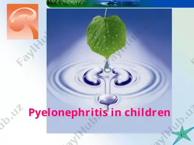 pyelonephritis in children — PPT