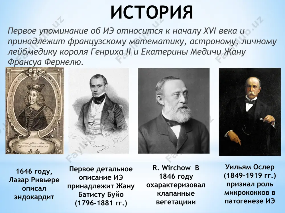 ие после имплантации водителя ритма. 4. состояние после закрытия артериального протока. 5. оперированный порок без остаточных явлений через год после операции. патогенез по современным представлениям, иэ развивается в результате сложного взаимодействия трех основных факторов: бактериемии; повреждения эндотелия; ослабления резистентности организма. основные патологические процессы, определяющие клиническую картину иэ 1. образование на створках клапанов и подклапанных структурах вегетаций, ведущих к их деструкции и возникновению недостаточности клапана. 2. иммунопатологические реакции, связанные с высокими титрами аутоантител, цик и другими нарушениями. 3. снижение резистентности организма, вследствие нарушения всех звеньев клеточного, гуморального иммунитета и неспецифической защиты. 4. тромбоэмболические осложнения. 1-этап развития иэ – прикрепление бактерий к поврежденной поверхности эндокарда клапана. бактерии начинают активно делиться, присутствие бактерий стимулирует процесс тромбообразования, колонии бактерий чередуются со слоями фибрина. таким образом, появляются вегетации, которые достаточно быстро увеличиваются в размерах. вегетации размерами более 1 см становятся значительно подвижными и могут приводить к тромбоэмболиям в различные участки артериального кровотока (при эндокардите левых …