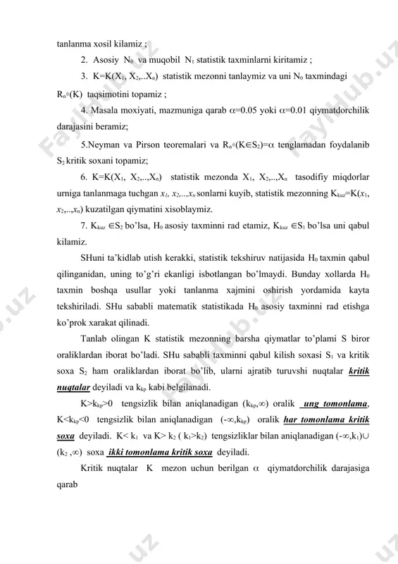 stаtistik tахminlаrni tеkshirish - Page 4