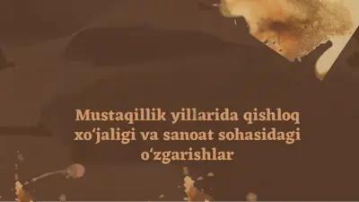 qishloq xo‘jaligi modernizatsiyasi va innovatsiyalar — PPTX