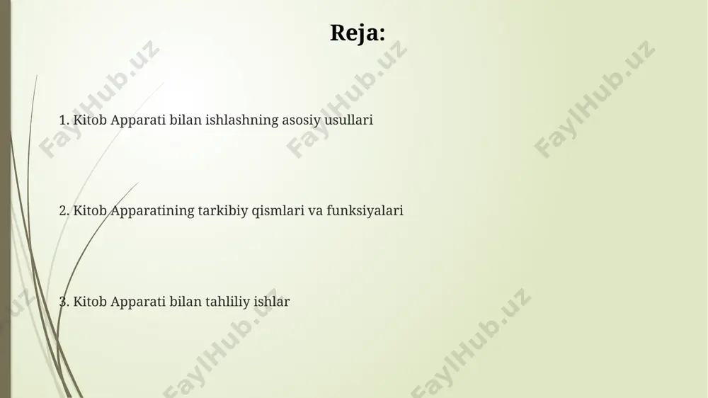 indekslarni (alfavit, mavzu, nomlar indeksi) tahlil qilish jarayonida ularning samaradorligi va foydalanuvchining izlash jarayoniga ta’sirini o’rganish muhimdir. kitobning tarkibiy qismlari va ularning vazifalari kitobning bogʻlovchi elementi (yelim yoki tikuv) sahifalarni bir butun holda ushlab turadi va ularning uzoq muddatli saqlanishini ta'minlaydi, turli xil bog'lash usullari mavjud (masalan, spiral bog'lash, termik bog'lash). kitobning muqovasi (1-2 mm qalinlikdagi qattiq qogʻoz yoki karton) kitobni mexanik shikastlanishlardan himoya qiladi va uning estetik koʻrinishini ta'minlaydi, shuningdek, asar haqidagi asosiy ma'lumotlarni oʻz ichiga oladi. kitobning sahifalari (odatda 70-100 g/m² zichlikdagi qogʻozdan tayyorlanadi) matn va rasmlarni joylashtirish uchun moʻljallangan boʻlib, ularning sifati oʻqish qulayligini belgilaydi. kitob apparati bilan ishlashning asosiy tushunchalari kitob apparati 3 asosiy qismdan: muqova, bosib chiqarish bloki va qo'shimcha elementlardan (qo'shimcha varaqlar, belgilar va boshqalar) iborat bo'lib, ularning har biri o'ziga xos texnologik xususiyatlarga ega. kitob apparatining tayyorlash jarayoni kamida 5 bosqichdan o'tadi: loyihalash, kompyuterda terish, muqova tayyorlash, bosib chiqarish va jihozlash. har bir …