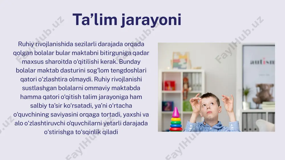psixik rivojlanishda orqada qolgan bolalar bilan shug'ullanish - Page 4