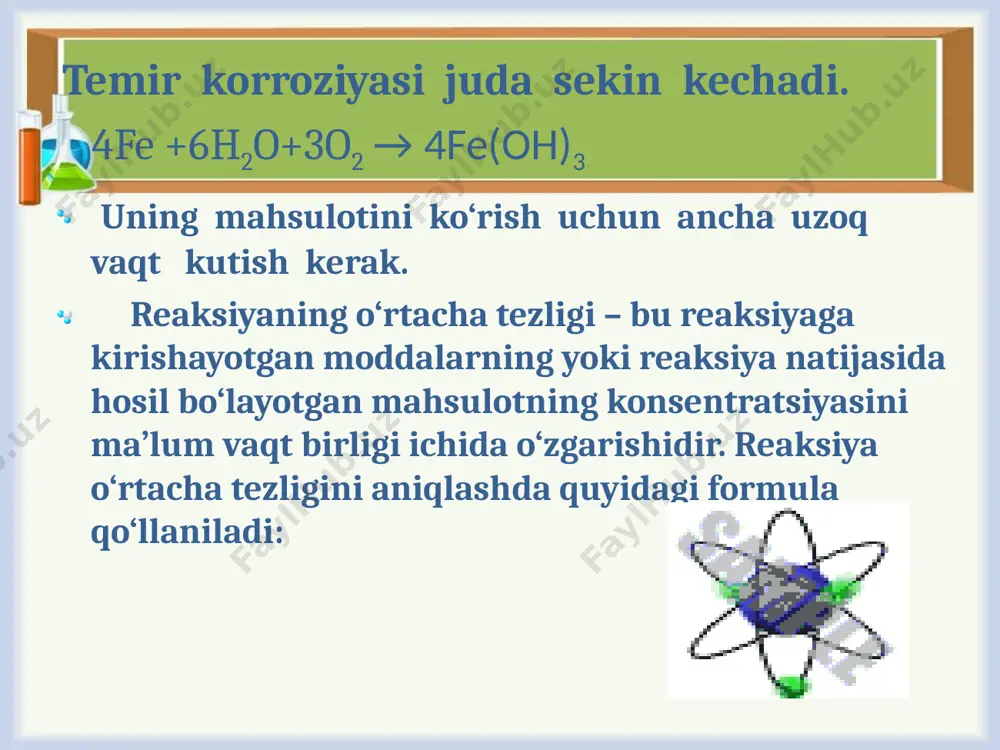 kimyoviy reaksiya tezligi va unga ta’sir etuvchi omillar - Page 5
