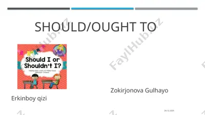 should/ought to — PPTX