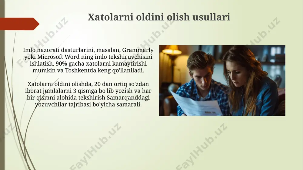 imlo xatolarini aniqlash, tahlil qilish va oldini olish usullari - Page 5