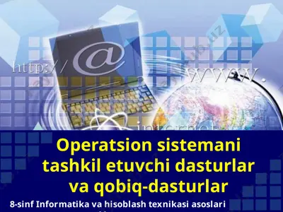 operatsion sistemani tashkil etuvchi dasturlar va qobiq-dasturlar 8-sinf — PPTX