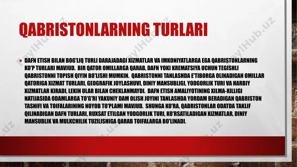 sayoz teshiklarga joylashtirilgan dafn marosimlari mavjud. ularni to'ldirish orqali aniqlash mumkin emas, shuning uchun dafn marosimlari, ba'zan suyaklar, hayvonlarning bosh suyagi yoki maydalangan idishdan iborat bo'lib, kutilmaganda ochiladi. ularni tuzatish va tozalash uchun madaniy qatlamni juda ehtiyotkorlik bilan qismlarga ajratish kerak.qadimgi yuzada (qadimgi madaniy qatlam yuzasida) dromos chiziqlari odatda aniq ko’rinadi, chunki dromoslar madaniy qatlamning chernozemidan keskin ajratilgan chernozem bilan zaif aralashgan engil kontinental tuproq bilan to’ldirilgan.materikga qazilgan dafn marosimlarining qora dog’lari aniq ko’rinadi.xandaqda, garchi kengligi (4 m) bo’lsa-da, dromos har doim ham butun uzunligi bo’ylab to’liq ochilmaydi .avval 4 ta burchakdan qazib boshlanadi shurf chiziqlarini chiqish va qazish ketma ketligini aniqlash katakombo va chuqur qabrlarni qazish ketma-ketligi dafn chuqurlari aniq ajralib turadi va faqat materik darajasida sezilarli bo'ladi. ularni to'ldirish har xil bo'lishi mumkin: deyarli kontinentaldan bo'shashgan gumusgacha. shuni esda tutish kerakki, kontinental to'ldirish ba'zan umumiy kontinental fonda deyarli farqlanmaydi. bunday hollarda, qabrni faqat belkurak skeletning yuqori suyaklariga urilganda …