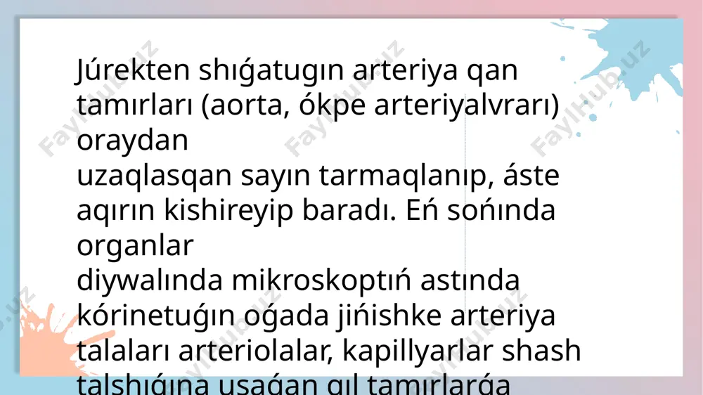 jurek qan tamirlarinin preparatta ham tiri organizmlerde uyraniw - Page 5
