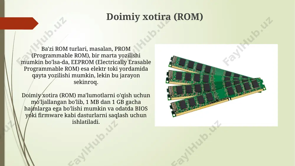 xotira turlari va kesh xotira - Page 4